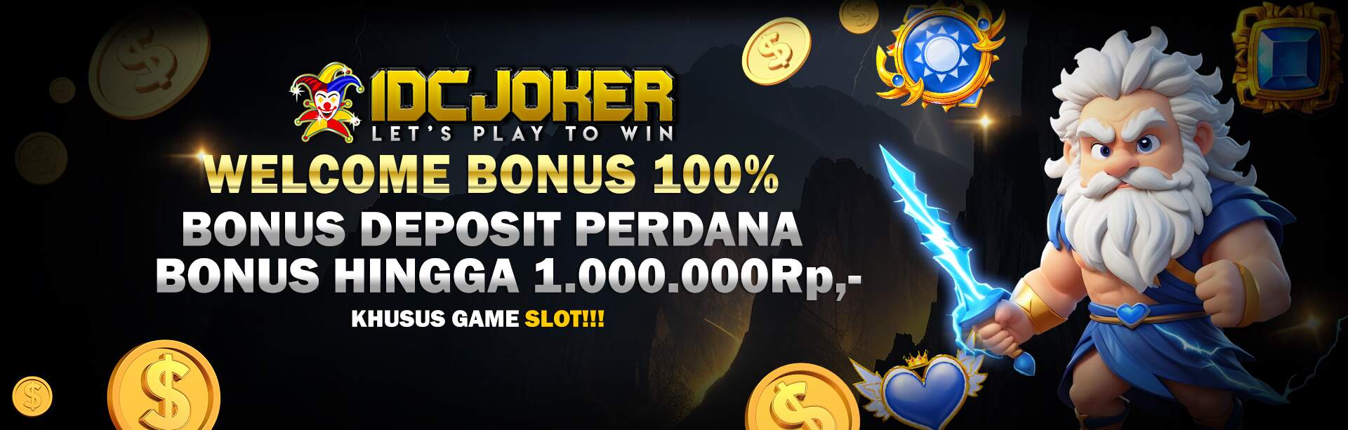 WELCOME BONUS 100%