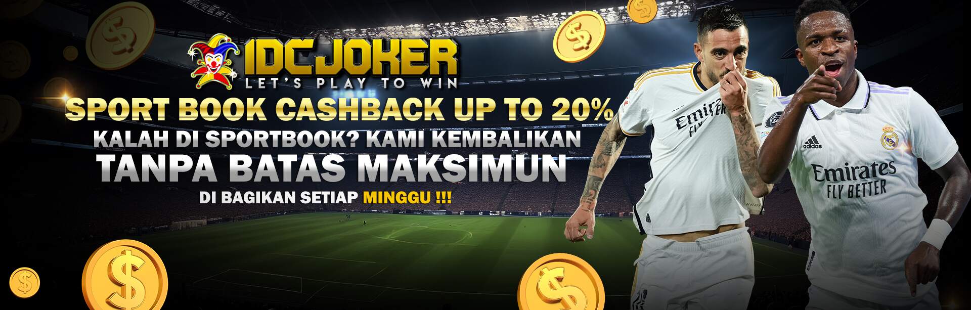 CASHBACK SPORTBOOK IDCJOKER 